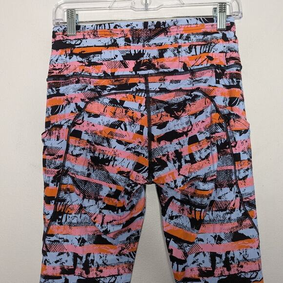 Lululemon Fast & Free 7/8 Tight II Nulux 25" Inversion Multi Pink Blue Orange 8 - Picture 11 of 11
